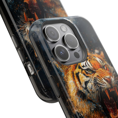 Fierce Tiger MagSafe® Tough Case for iPhone - Durable Protection for Animal Lovers