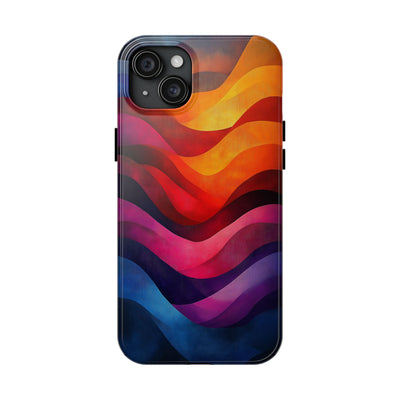 Vibrant Waves Tough IPhone & Samsung Case - Stylish & Durable Protective Cover