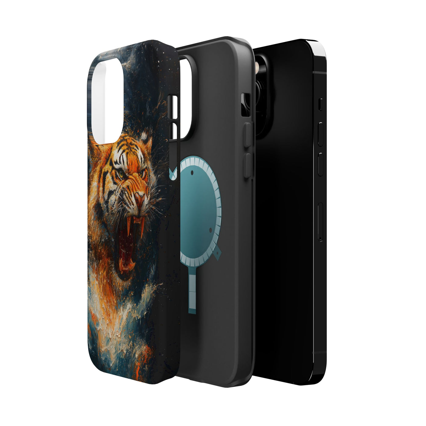 Fierce Tiger MagSafe® Tough Case for iPhone - Durable Protection for Animal Lovers