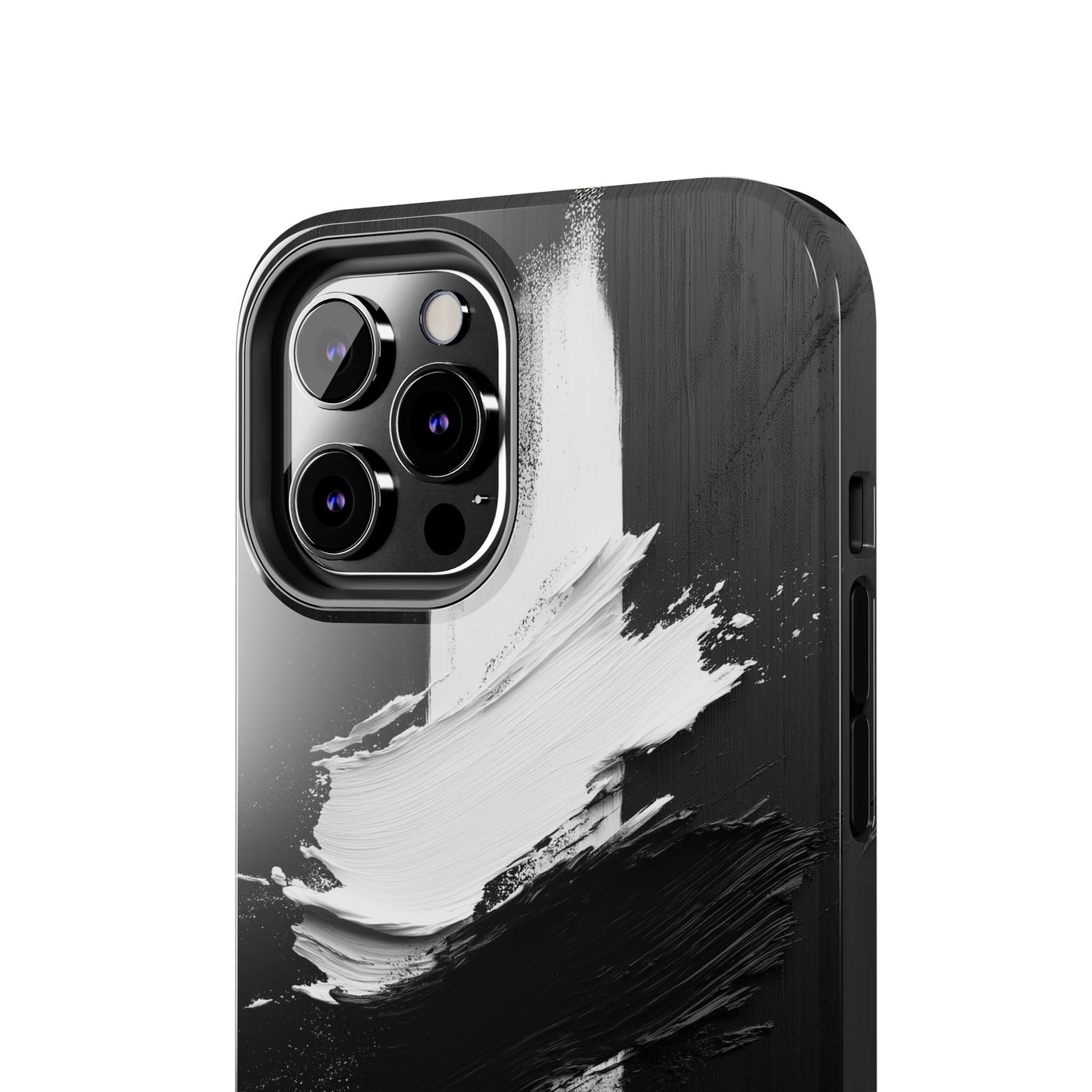 Abstract Black and White Tough IPhone & Samsung Case - Stylish Protection for Your Device