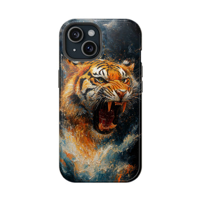 Fierce Tiger MagSafe® Tough Case for iPhone - Durable Protection for Animal Lovers