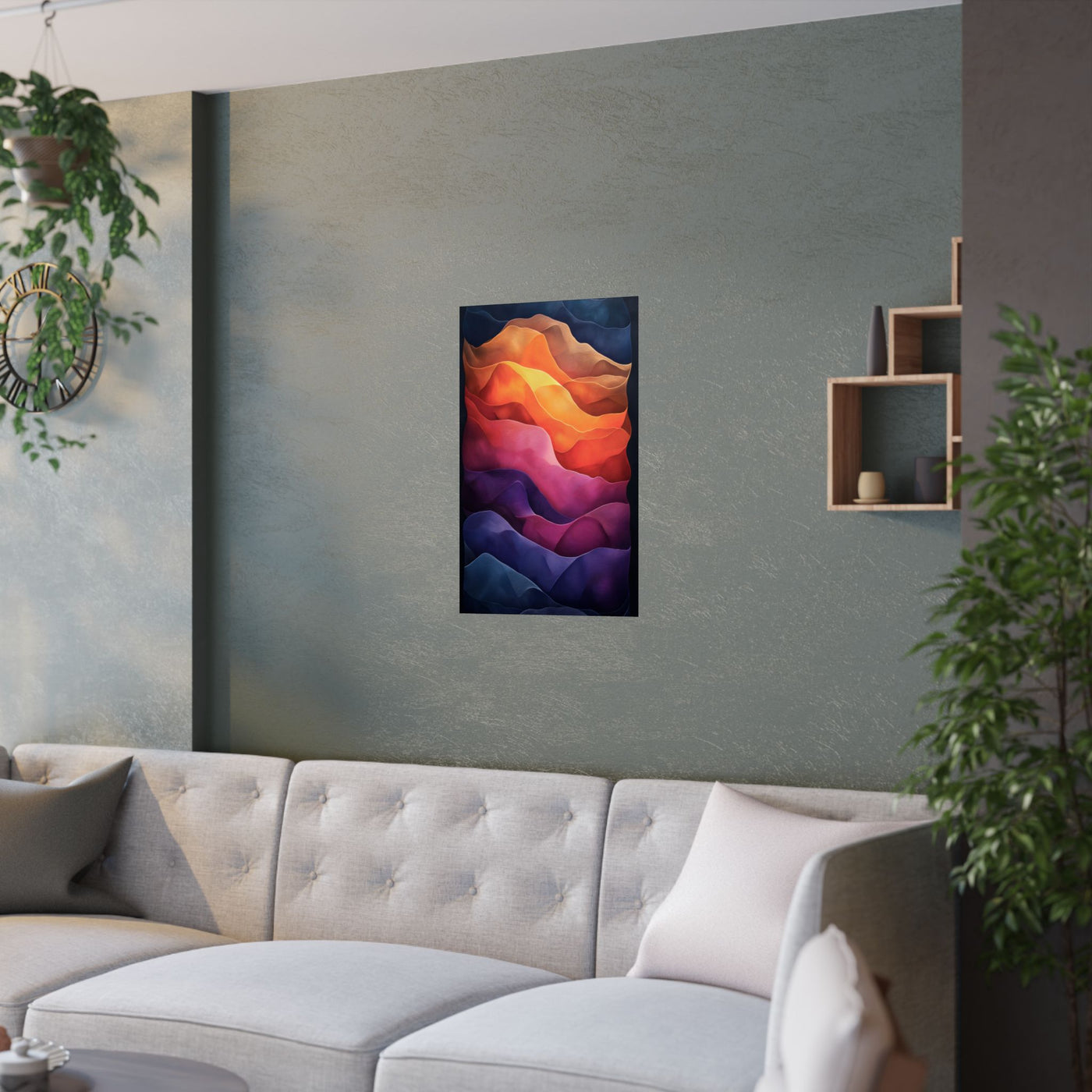 Vibrant Abstract Satin Poster | Wall Art for Home Decor