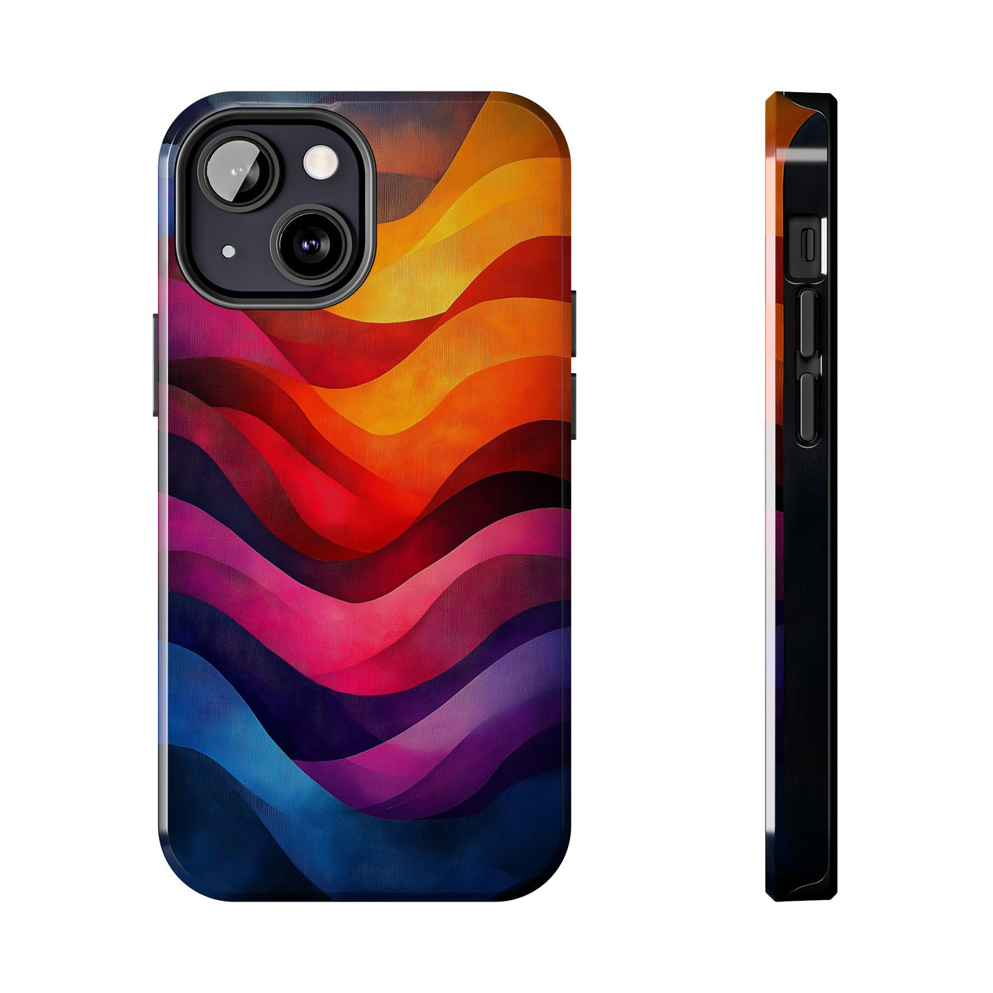 Vibrant Waves Tough IPhone & Samsung Case - Stylish & Durable Protective Cover