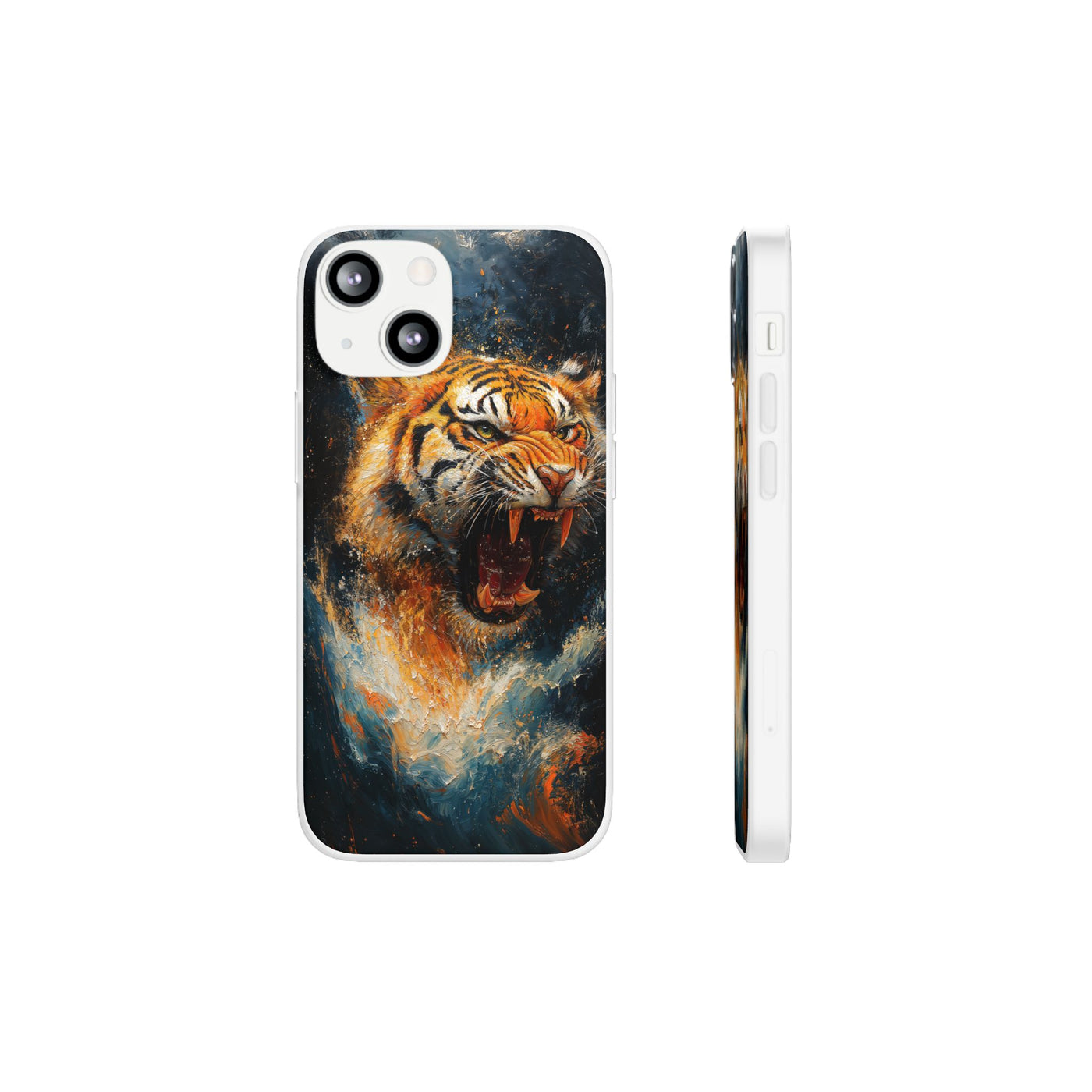 Fierce Tiger IPhone & Samsung Flexi Case - Durable Protection for Animal Lovers