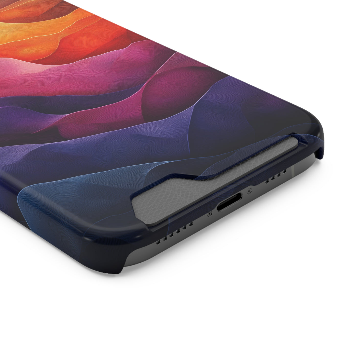 Artistic IPhone & Samsung Magsafe® Case with Credit Card Holder - Vibrant Abstract Design