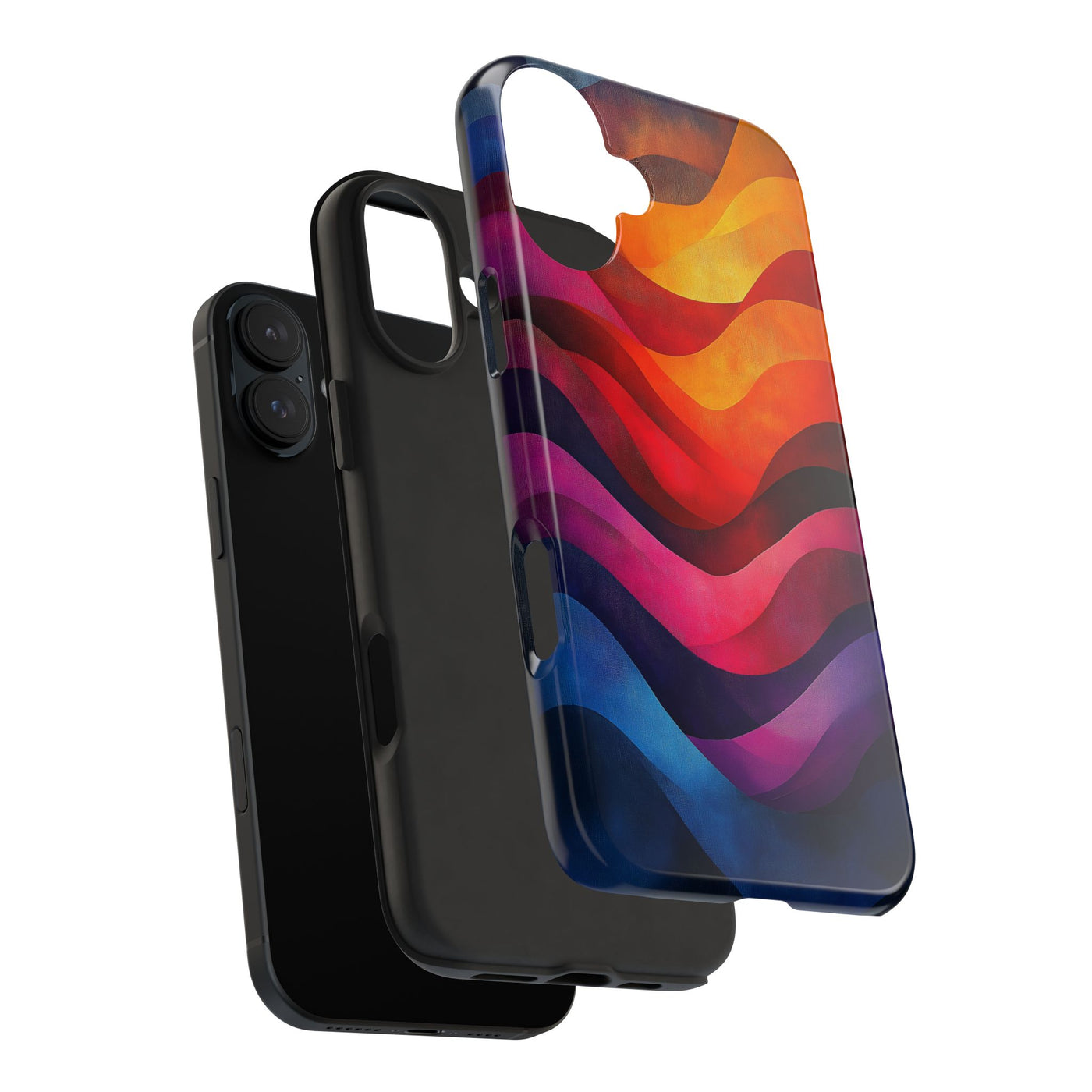 Vibrant Waves Tough IPhone & Samsung Case - Stylish & Durable Protective Cover