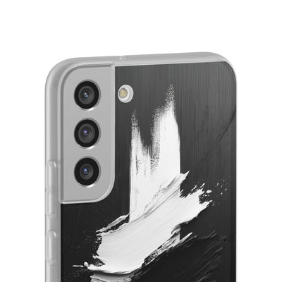 Modern Artistic IPhone & Samsung Flexi Case | Stylish Black & White Phone Cover