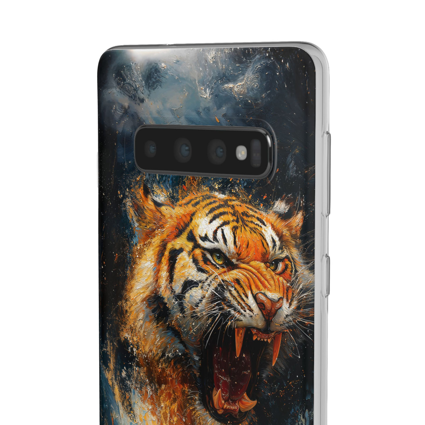 Fierce Tiger IPhone & Samsung Flexi Case - Durable Protection for Animal Lovers