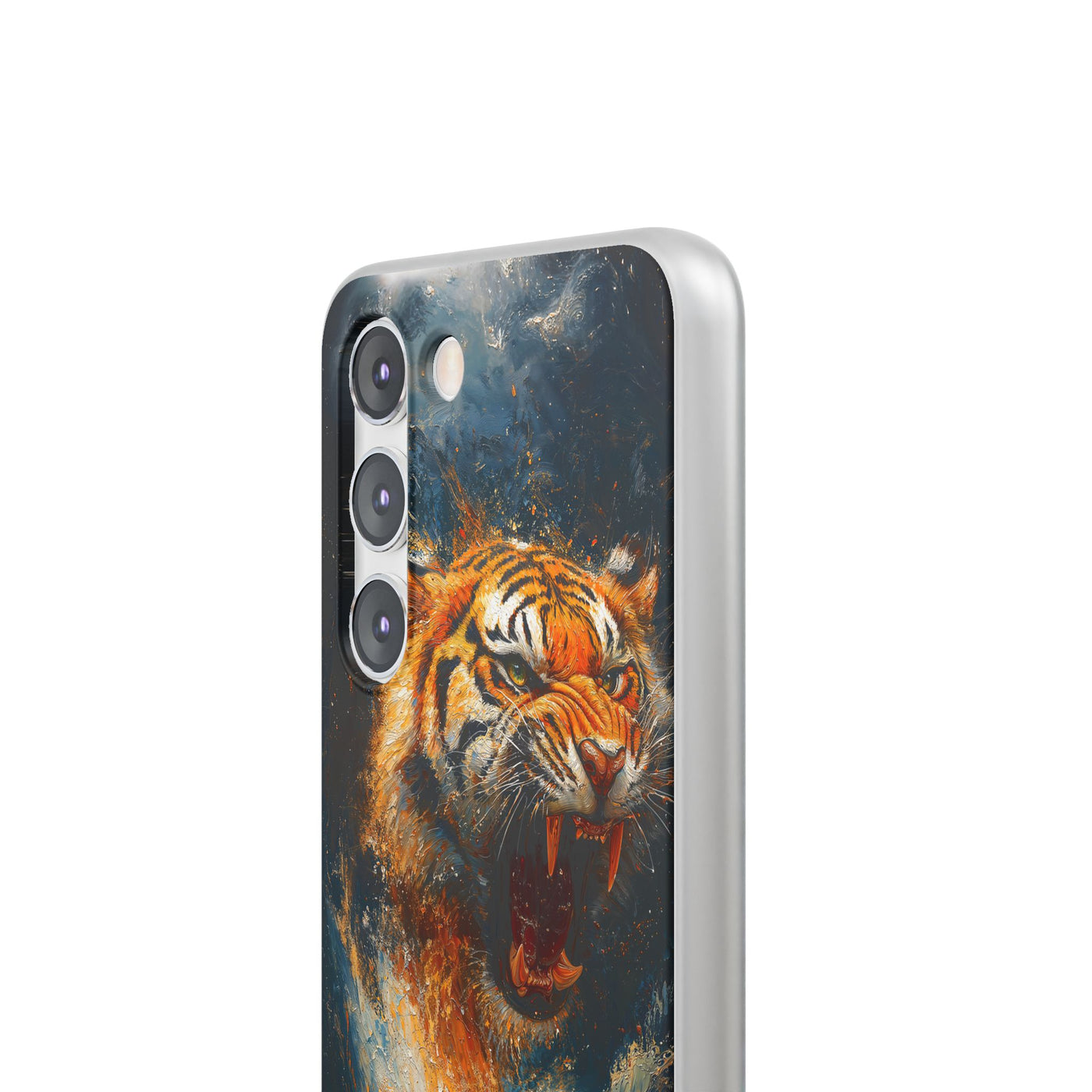 Fierce Tiger IPhone & Samsung Flexi Case - Durable Protection for Animal Lovers