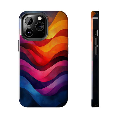 Vibrant Waves Tough IPhone & Samsung Case - Stylish & Durable Protective Cover