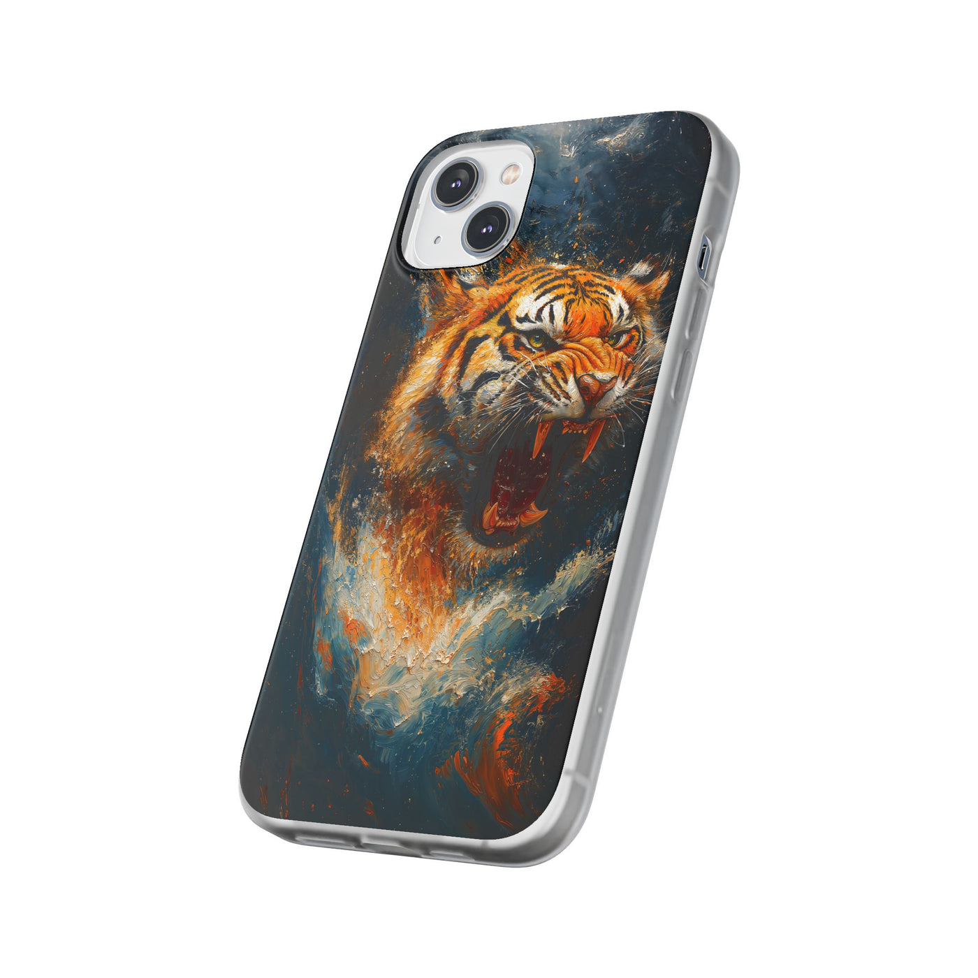 Fierce Tiger IPhone & Samsung Flexi Case - Durable Protection for Animal Lovers