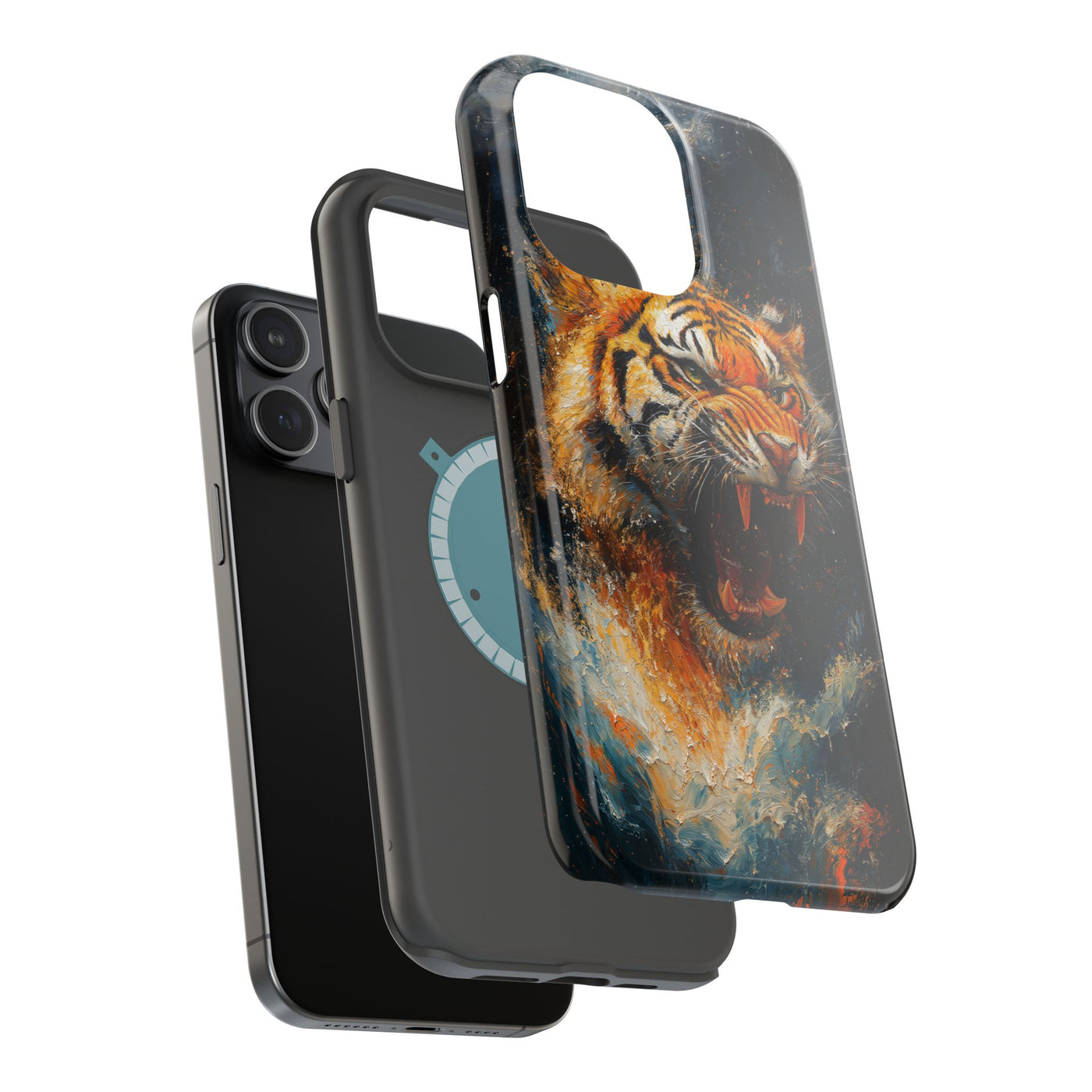 Fierce Tiger MagSafe® Tough Case for iPhone - Durable Protection for Animal Lovers