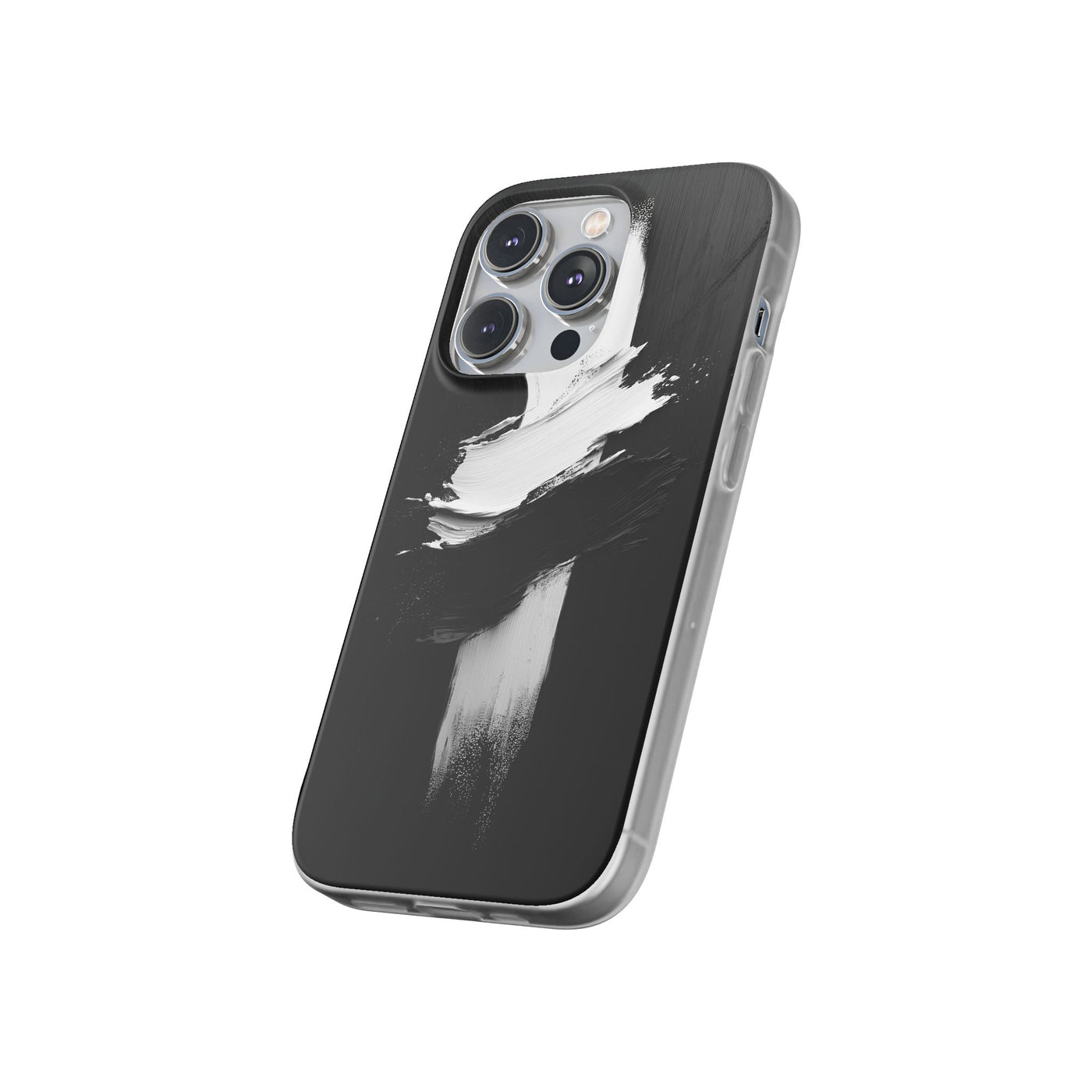 Modern Artistic IPhone & Samsung Flexi Case | Stylish Black & White Phone Cover