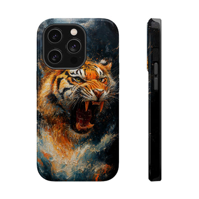 Fierce Tiger MagSafe® Tough Case for iPhone - Durable Protection for Animal Lovers