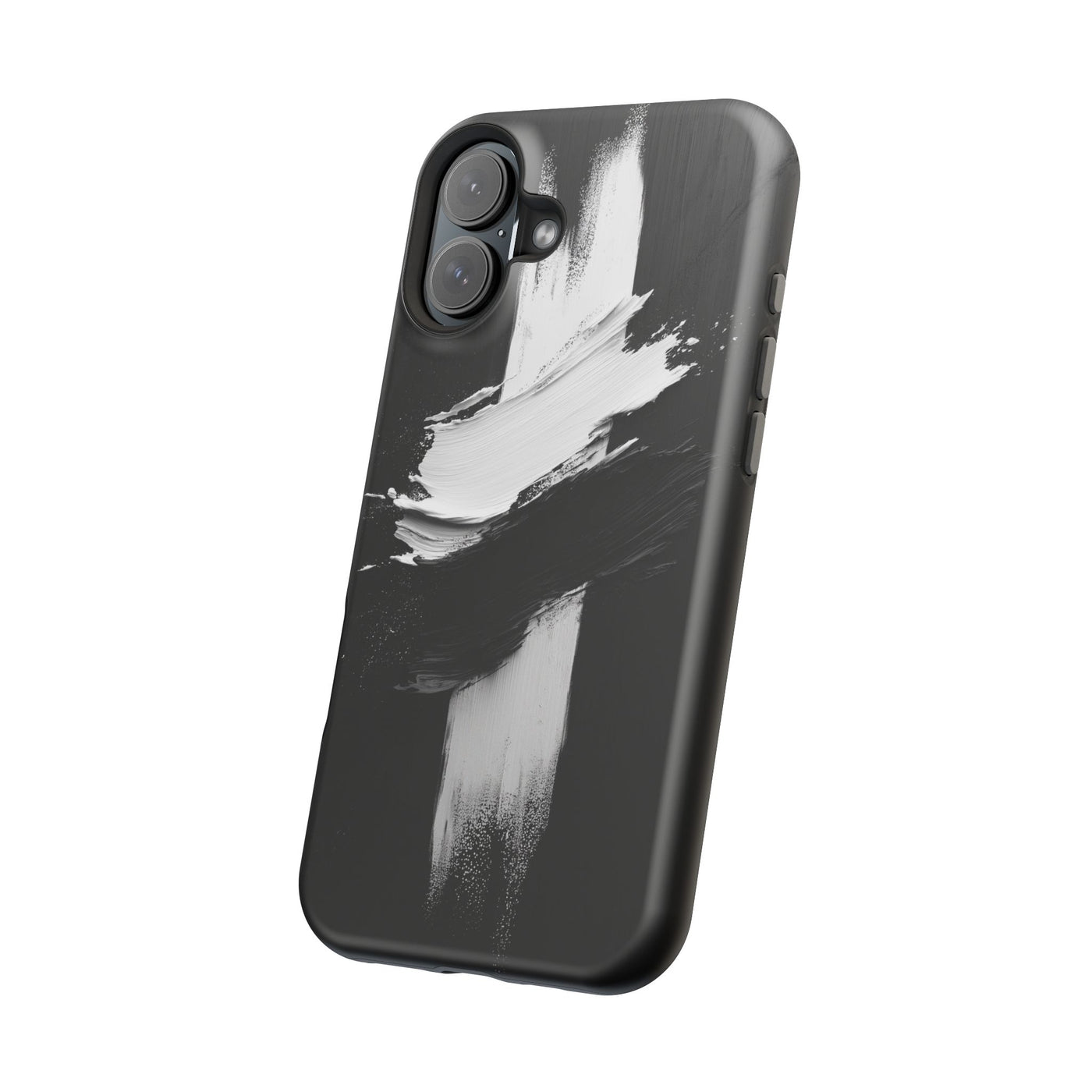 Artistic MagSafe® Tough Case for iPhone - Modern Black and White Design