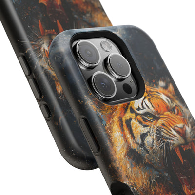 Fierce Tiger MagSafe® Tough Case for iPhone - Durable Protection for Animal Lovers