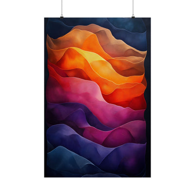 Vibrant Abstract Satin Poster | Wall Art for Home Decor