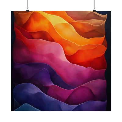 Vibrant Abstract Satin Poster | Wall Art for Home Decor