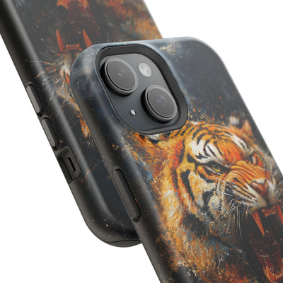 Fierce Tiger MagSafe® Tough Case for iPhone - Durable Protection for Animal Lovers