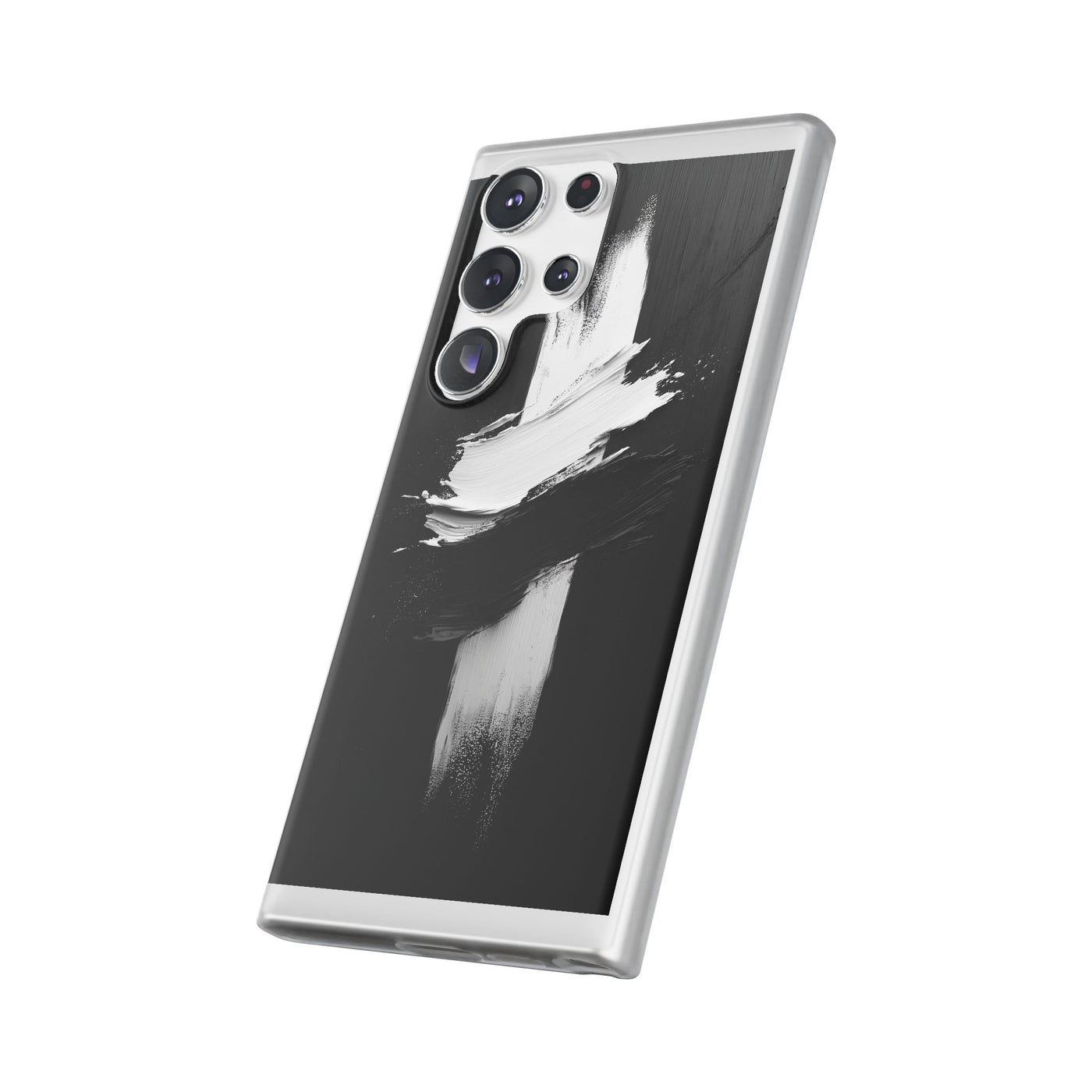 Modern Artistic IPhone & Samsung Flexi Case | Stylish Black & White Phone Cover