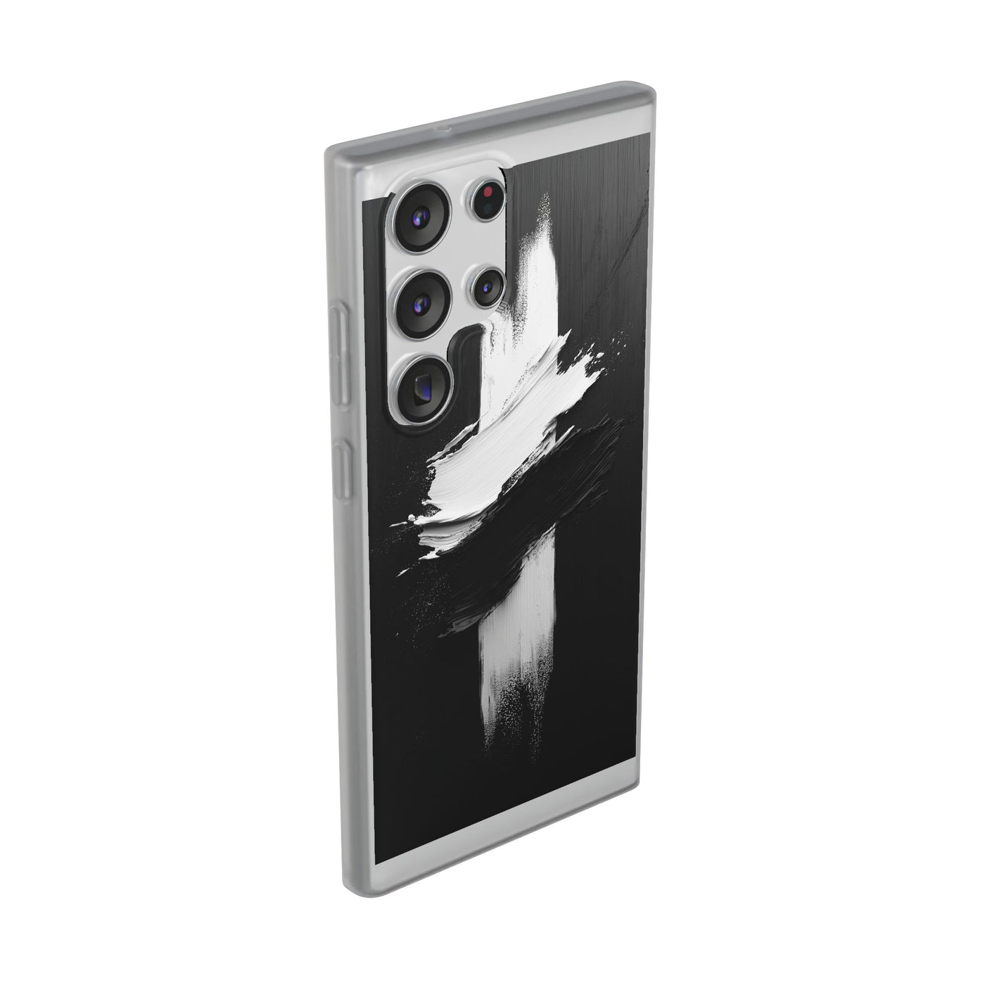 Modern Artistic IPhone & Samsung Flexi Case | Stylish Black & White Phone Cover