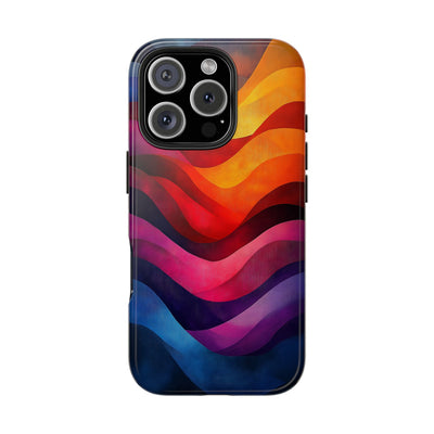 Vibrant Waves Tough IPhone & Samsung Case - Stylish & Durable Protective Cover