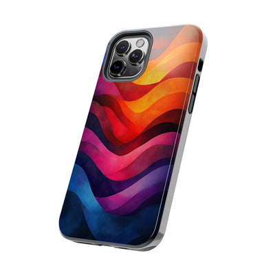 Vibrant Waves Tough IPhone & Samsung Case - Stylish & Durable Protective Cover