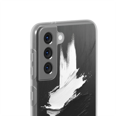 Modern Artistic IPhone & Samsung Flexi Case | Stylish Black & White Phone Cover