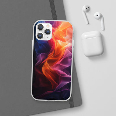 Colorful Abstract IPhone & Samsung Flexi Case - Artistic Phone Cover for Creative Souls