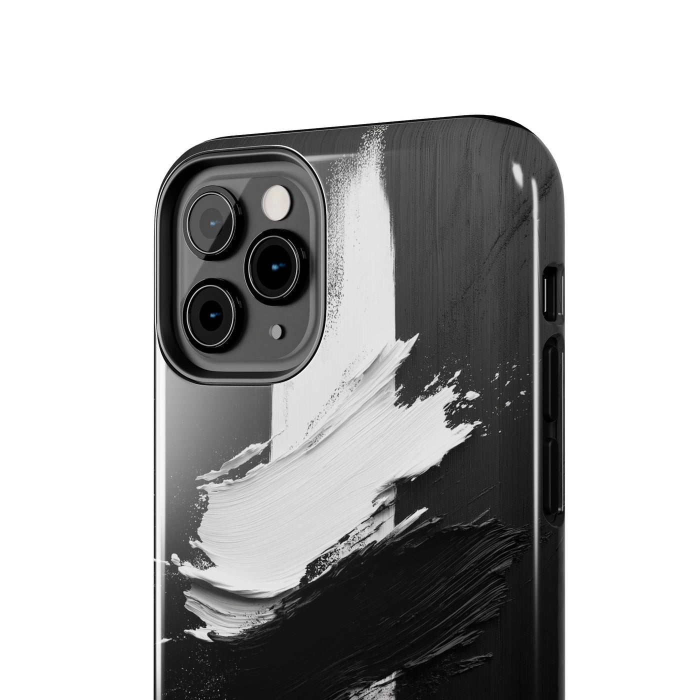 Abstract Black and White Tough IPhone & Samsung Case - Stylish Protection for Your Device