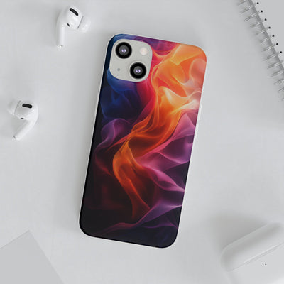 Colorful Abstract IPhone & Samsung Flexi Case - Artistic Phone Cover for Creative Souls