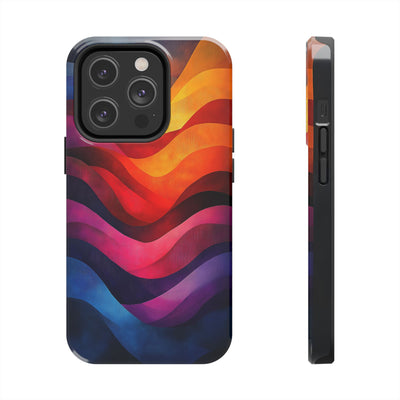 Vibrant Waves Tough IPhone & Samsung Case - Stylish & Durable Protective Cover