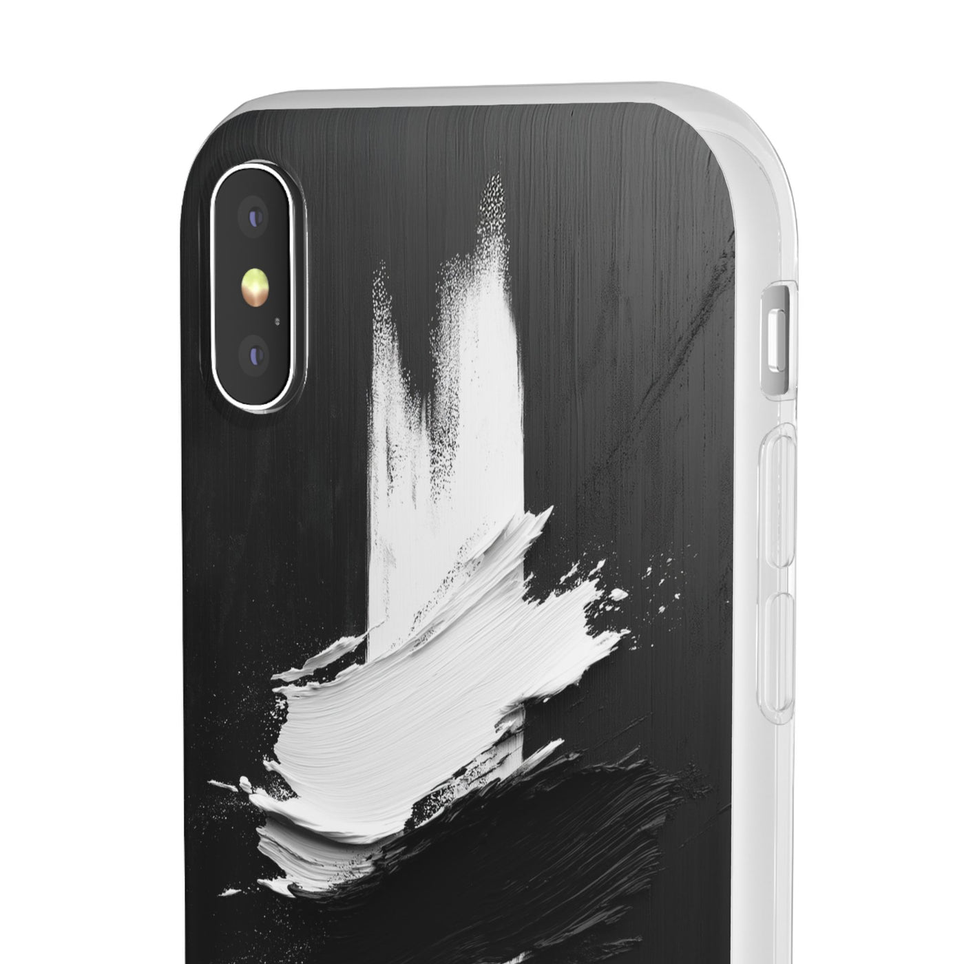 Modern Artistic IPhone & Samsung Flexi Case | Stylish Black & White Phone Cover