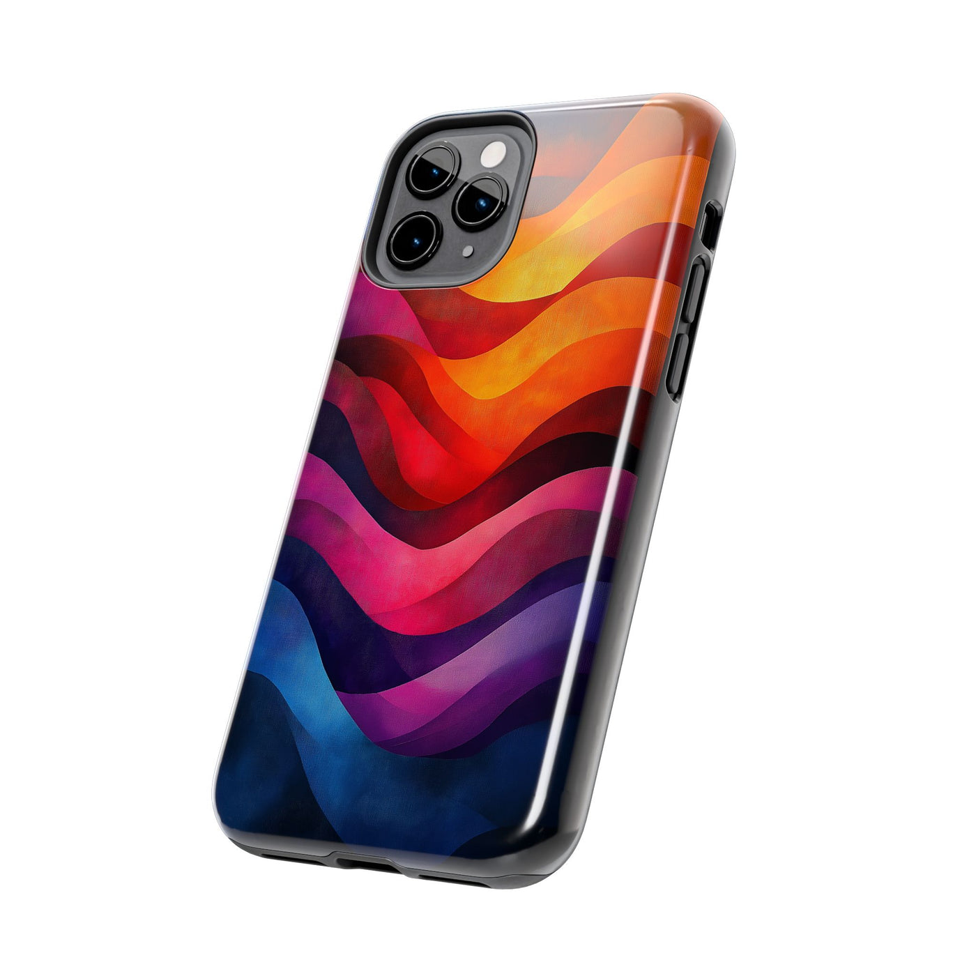 Vibrant Waves Tough IPhone & Samsung Case - Stylish & Durable Protective Cover