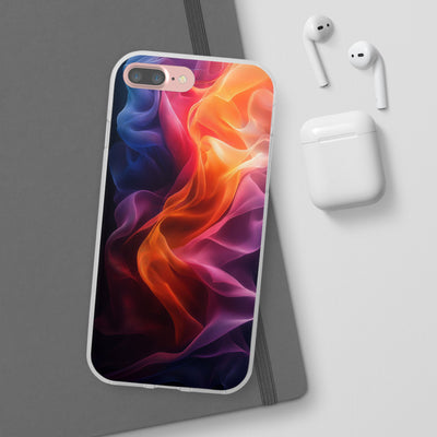 Colorful Abstract IPhone & Samsung Flexi Case - Artistic Phone Cover for Creative Souls