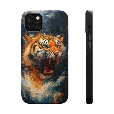 Fierce Tiger MagSafe® Tough Case for iPhone - Durable Protection for Animal Lovers