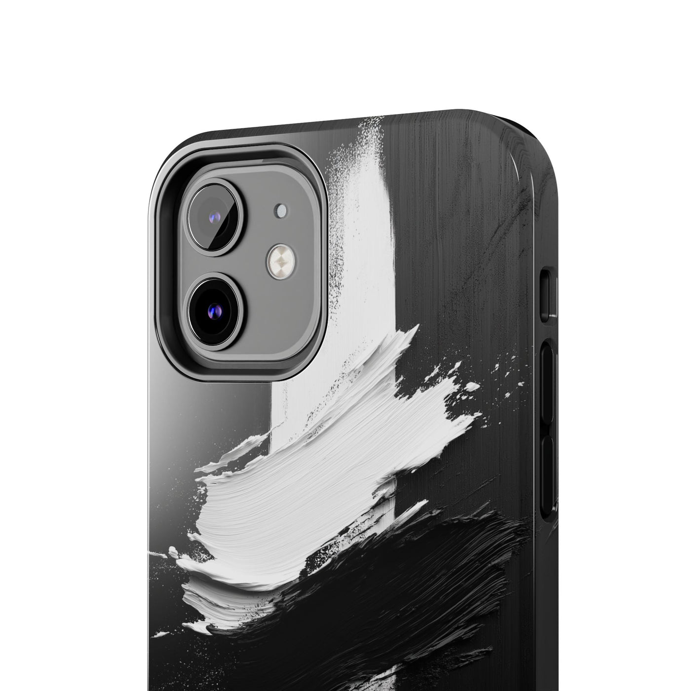 Abstract Black and White Tough IPhone & Samsung Case - Stylish Protection for Your Device