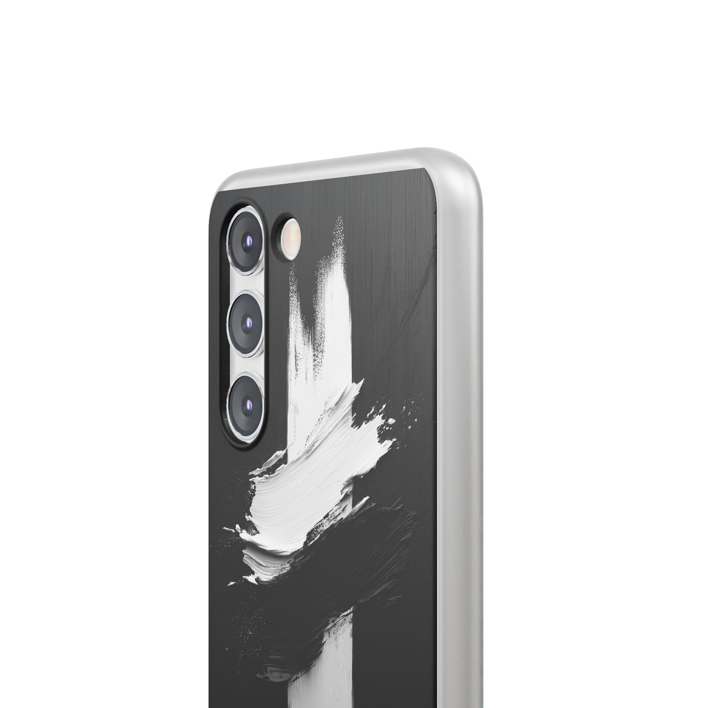 Modern Artistic IPhone & Samsung Flexi Case | Stylish Black & White Phone Cover