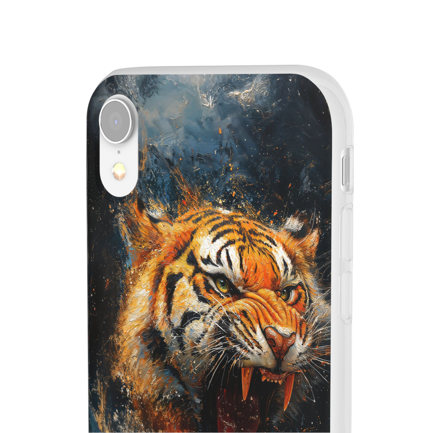 Fierce Tiger IPhone & Samsung Flexi Case - Durable Protection for Animal Lovers