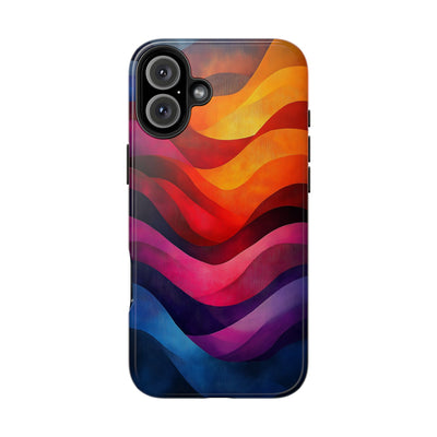 Vibrant Waves Tough IPhone & Samsung Case - Stylish & Durable Protective Cover