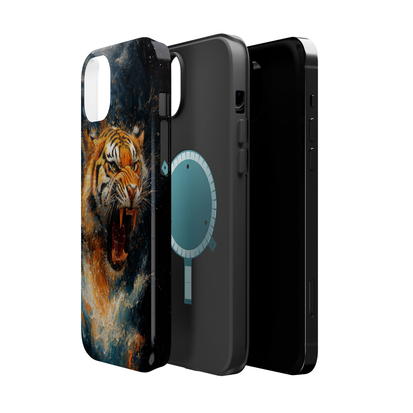 Fierce Tiger MagSafe® Tough Case for iPhone - Durable Protection for Animal Lovers