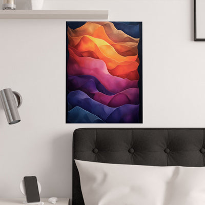 Vibrant Abstract Satin Poster | Wall Art for Home Decor