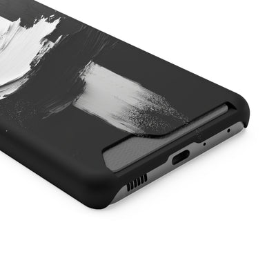 Modern Black and White IPhone & Samsung Magsafe® Case with Credit Card Holder - Stylish Protection for Everyday Use