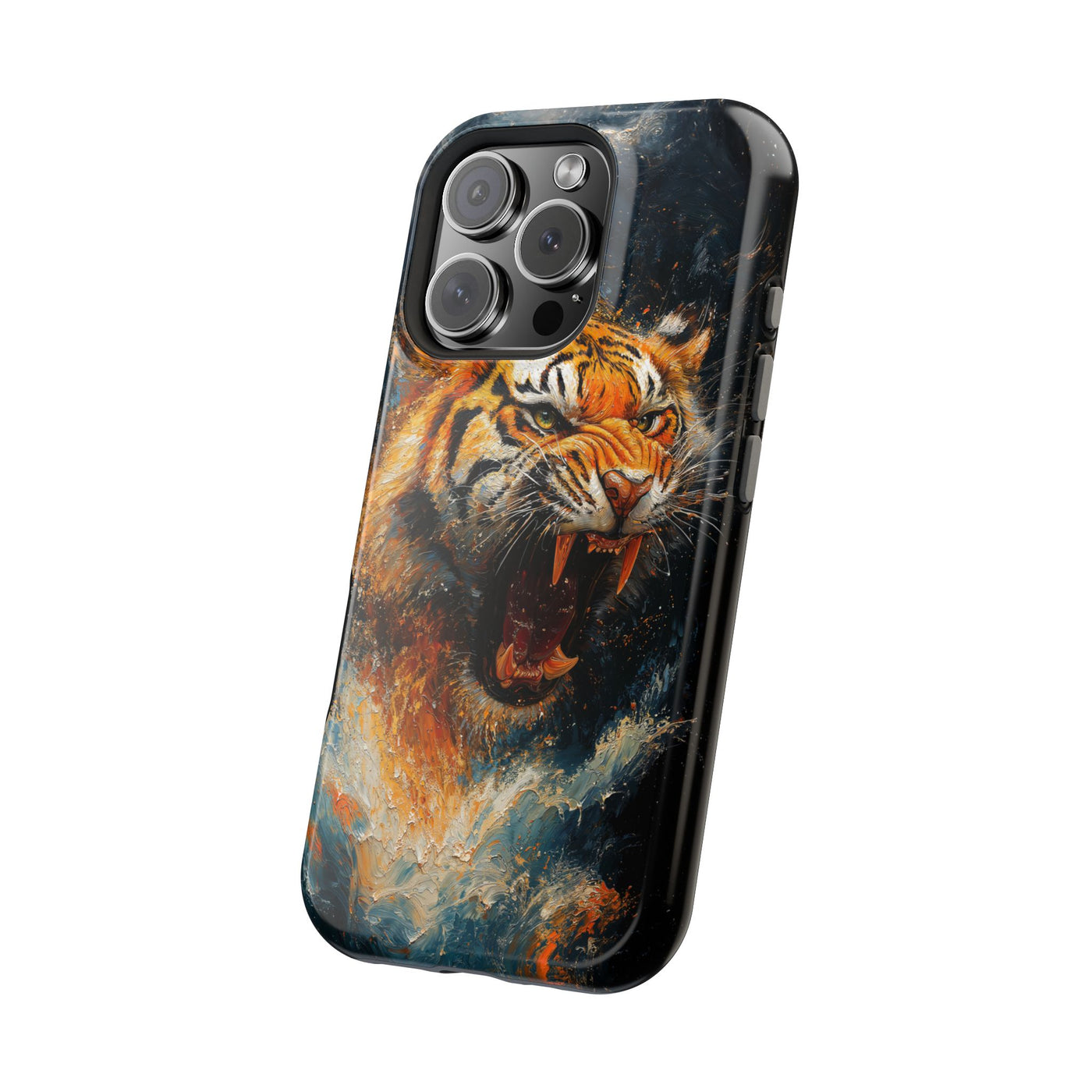 Fierce Tiger MagSafe® Tough Case for iPhone - Durable Protection for Animal Lovers