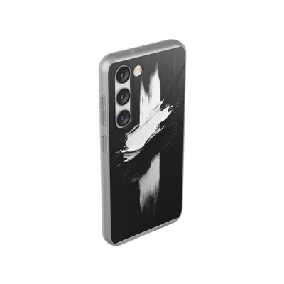 Modern Artistic IPhone & Samsung Flexi Case | Stylish Black & White Phone Cover