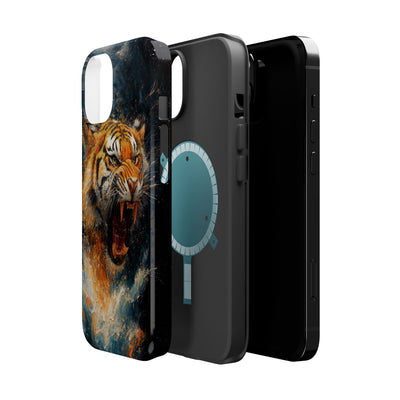 Fierce Tiger MagSafe® Tough Case for iPhone - Durable Protection for Animal Lovers