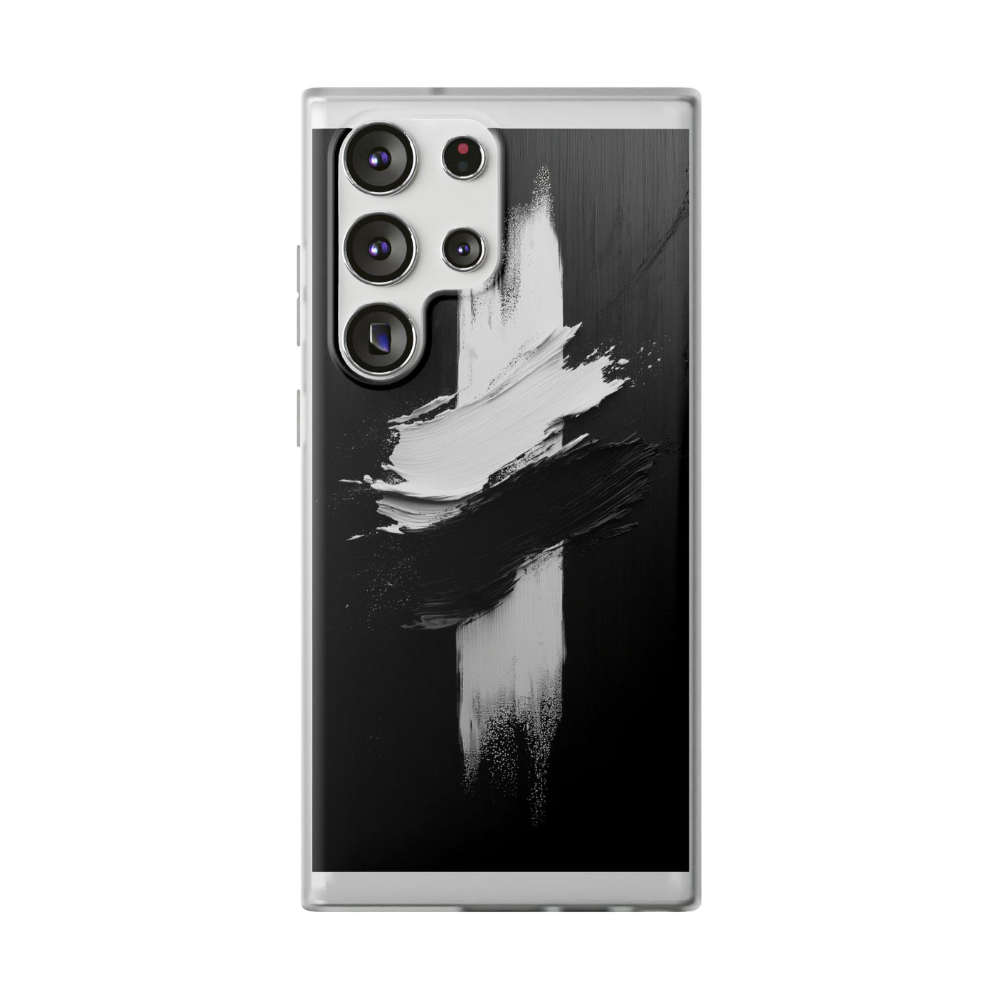 Modern Artistic IPhone & Samsung Flexi Case | Stylish Black & White Phone Cover