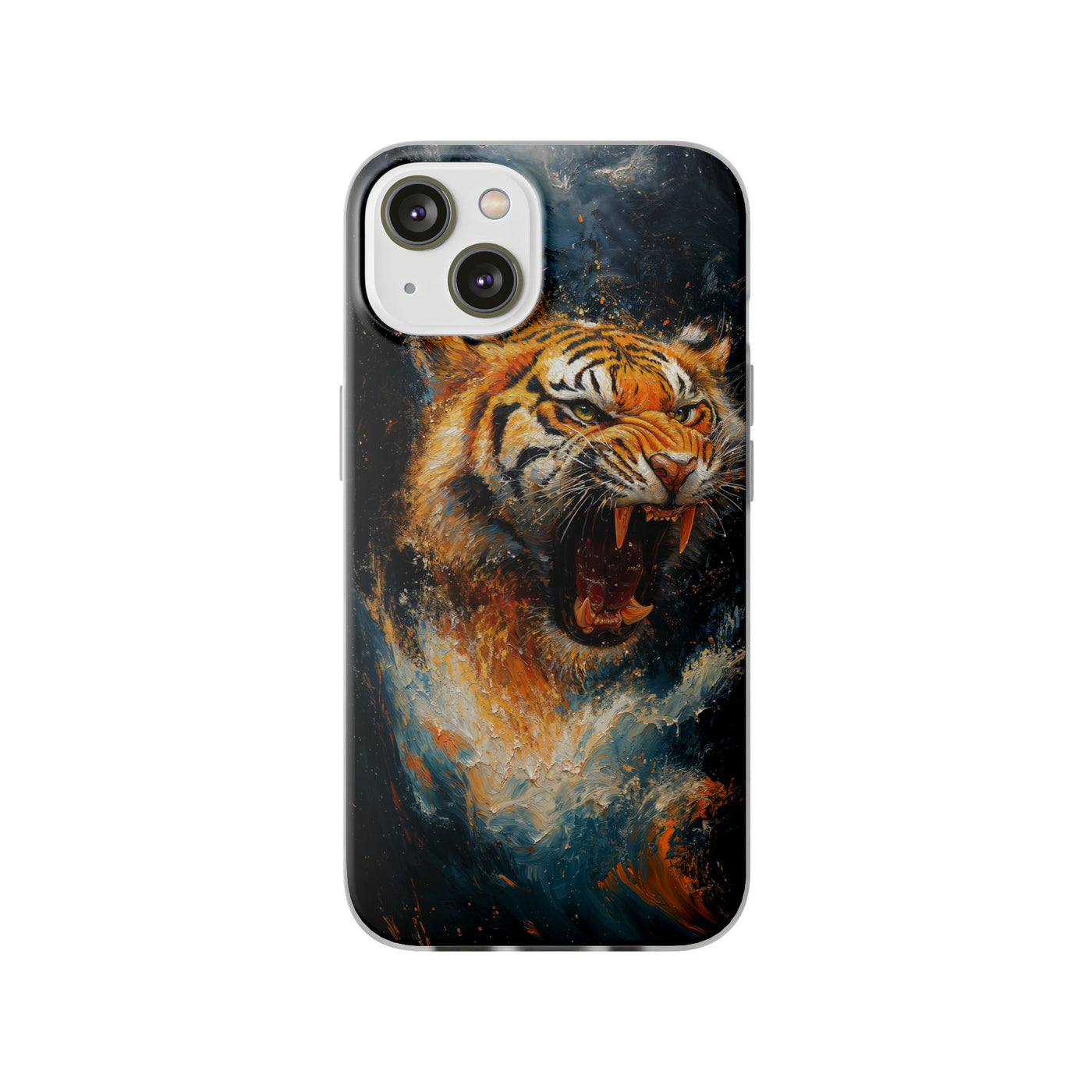 Fierce Tiger IPhone & Samsung Flexi Case - Durable Protection for Animal Lovers