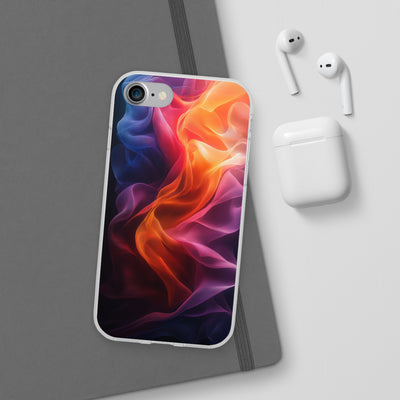 Colorful Abstract IPhone & Samsung Flexi Case - Artistic Phone Cover for Creative Souls