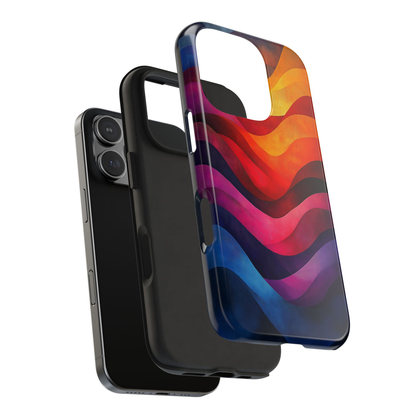 Vibrant Waves Tough IPhone & Samsung Case - Stylish & Durable Protective Cover